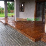 Po montażu tarasu z desek tarasowych modrzewia syberyjskiego