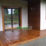 Po montażu tarasu z desek tarasowych modrzewia syberyjskiego
